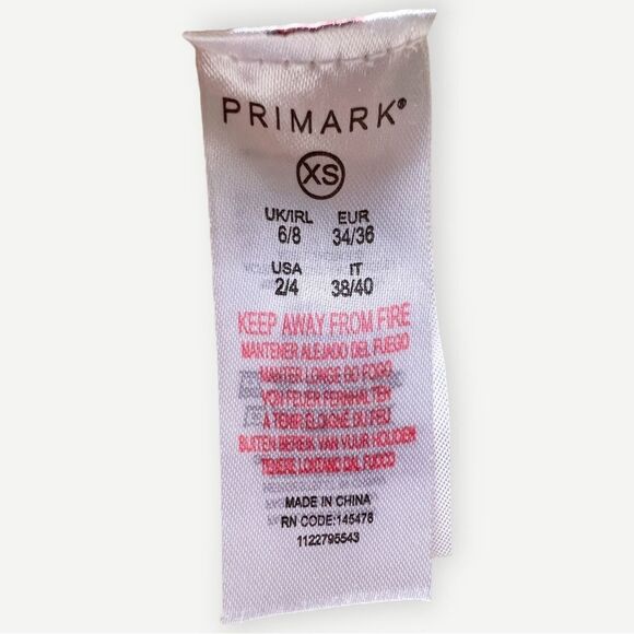 Primark Crochet Open Knit Long Sleeve Boxy Crewneck Cream Pullover Sweater. XS. - Picture 7 of 8